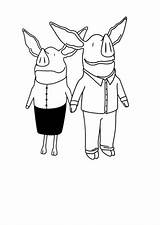 Pig Olivia Coloring Parent Netart sketch template