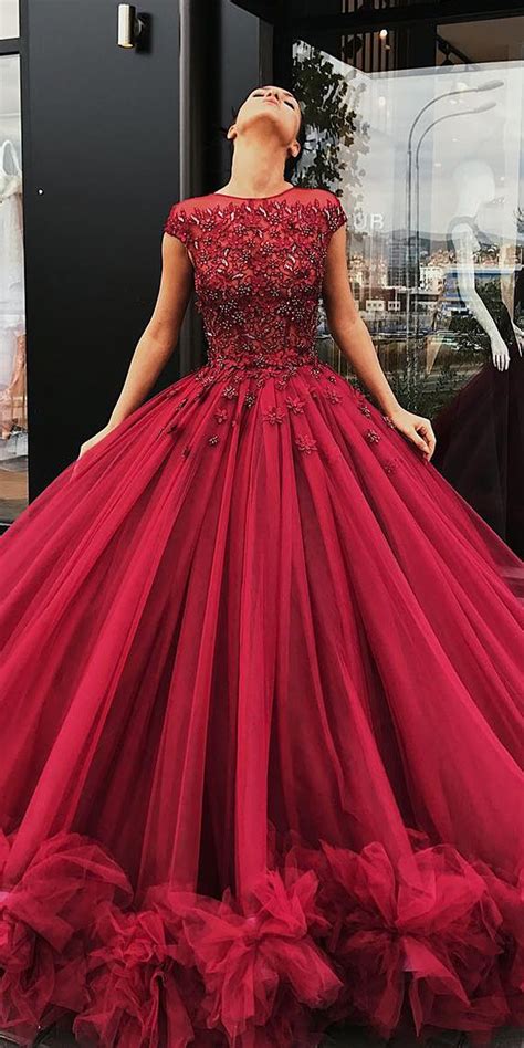 15 Your Lovely Red Wedding Dresses Wedding Dresses Guide Ball Gowns