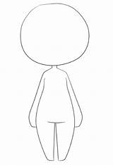 Base Anime Girl Body Chibi Coloring Pages Template Deviantart sketch template