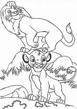 Coloring Pages Simba Printable Kids sketch template