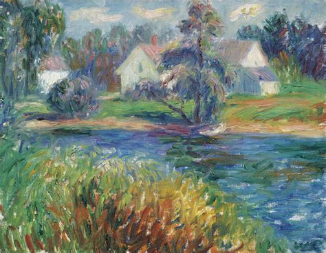 william james glackens   conway pond christies