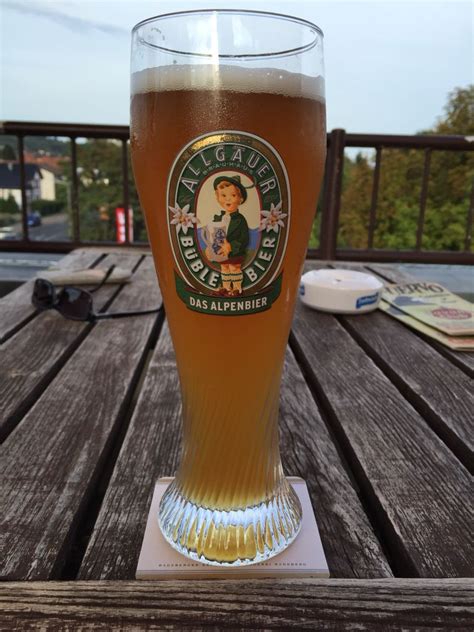 allgaeuer bueble weissbier  beer beer pilsner glass