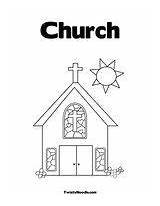 Church Coloring Sunday School Pages Bible Jesus Crafts Activities Sheets Colouring Lessons Books Daily House sketch template