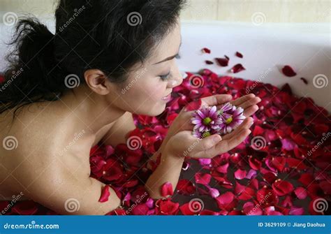 rose petal spa stock image image  treatment fresh