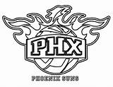 Coloring Nba Logo Pages Printable Nasa Suns Phoenix Drawing Team Basketball Logos Sports Sheets Pelicans Orleans Spurs Teams Antonio San sketch template