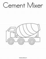 Coloring Cement Mixer Noodle Twisty Built California Usa Twistynoodle sketch template