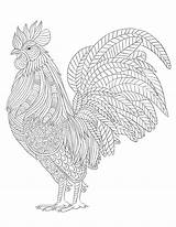 Coloring Pages Farm Mandalas Animal Para Colorear Dibujos Mandala Rooster Printable Adults Animals Chicken Roosters Choose Board Pintura Imprimir Libros sketch template
