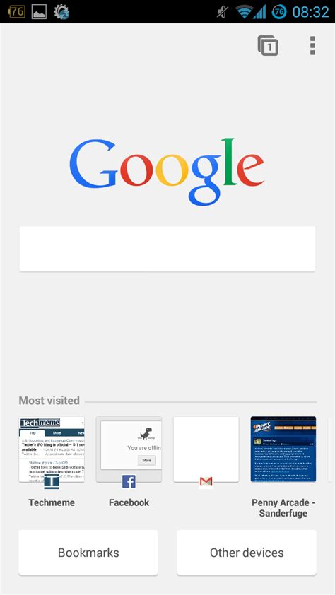 google homepage   built   mobile chrome