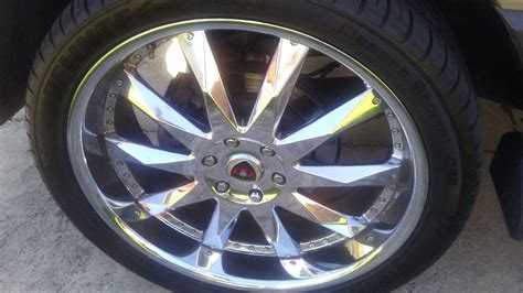 chrome rims  tires