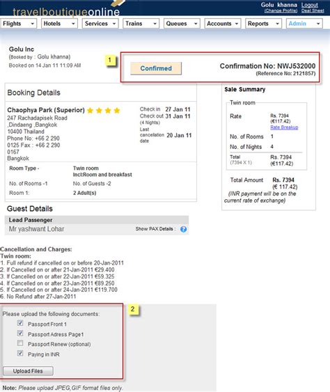 mybookinghotel hotel booking confirmation voucher