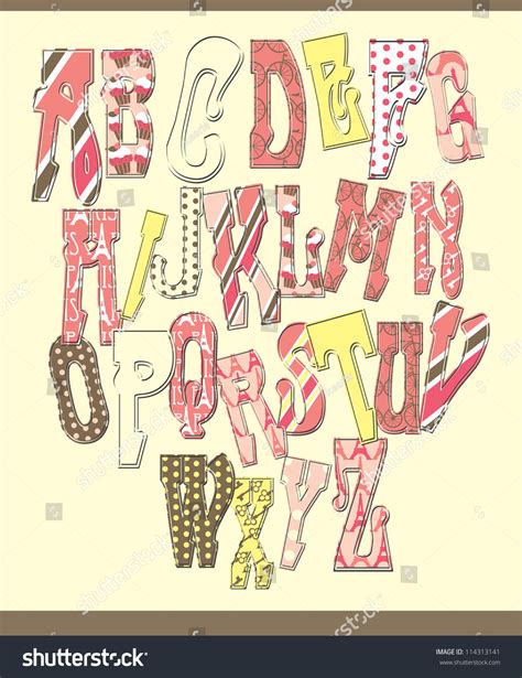 alphabet design vector illustration  shutterstock