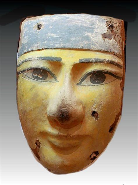 Ancient Egyptian Mummy Mask Late Period Ca 700 B C Nov 01 2015