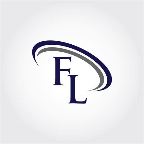 monogram fl logo design  vectorseller thehungryjpeg