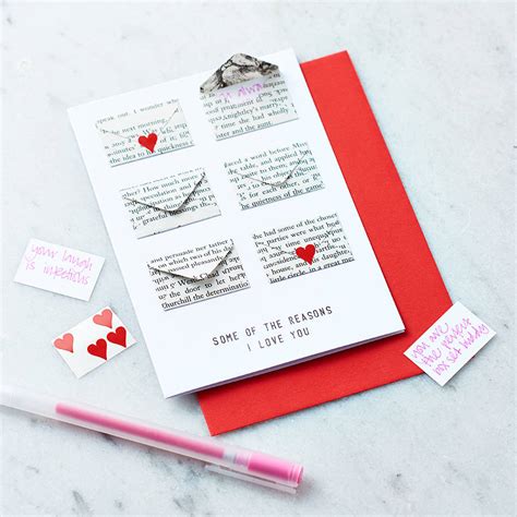 Six Love Note Mini Envelope Valentine S Card By Berylune