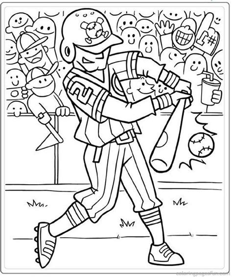 baseball coloring pages  kids printable coloring home