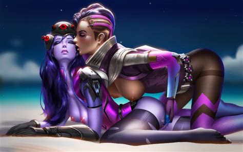 sombra and widowmaker liangxing overwatch