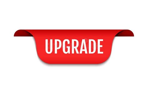 upgrade logo icon software improve banner upgrade improve update badge stock vector