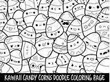 Doodle Corns sketch template