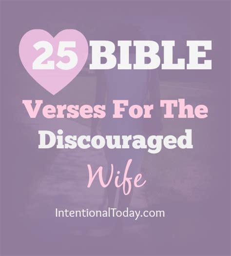 25 Bible Verses For The Discouraged Wife
