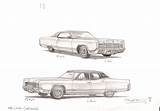 Lincoln Continental 1970 Drawings Drawing Wiltshire Stephen Stephenwiltshire sketch template