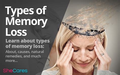 types of memory loss shecares
