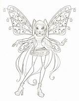 Winx Fairies sketch template