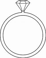 Ring Diamond Clipart Coloring Pages Jewelry Clipartbest sketch template