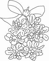 Mistletoe Calendariu sketch template