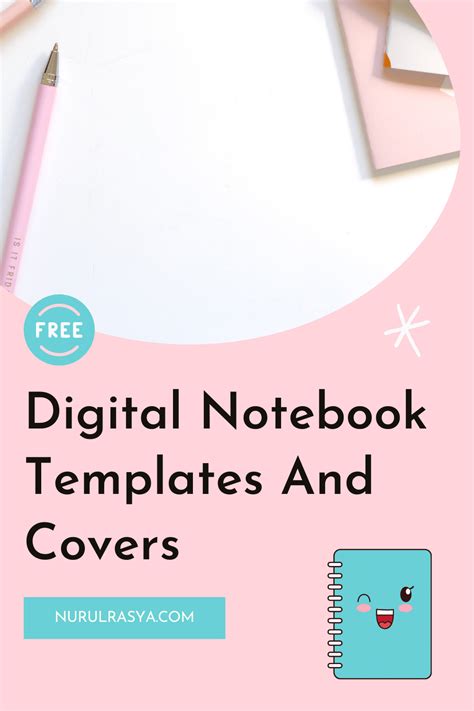 digital notebook template  cover  goodnotes
