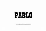 Pablo Name Tattoo Designs Different sketch template
