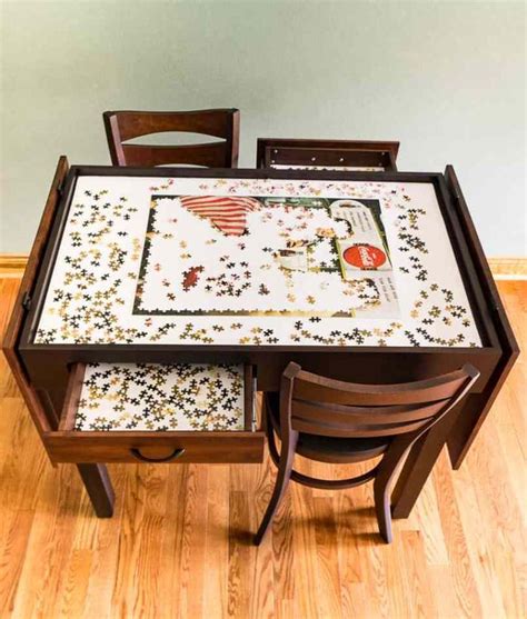 pub height jigsaw puzzle table designed decor