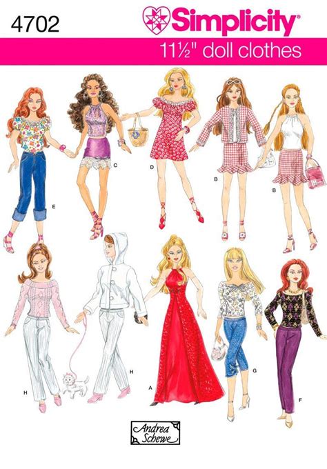 easy barbie clothes patterns  patterns