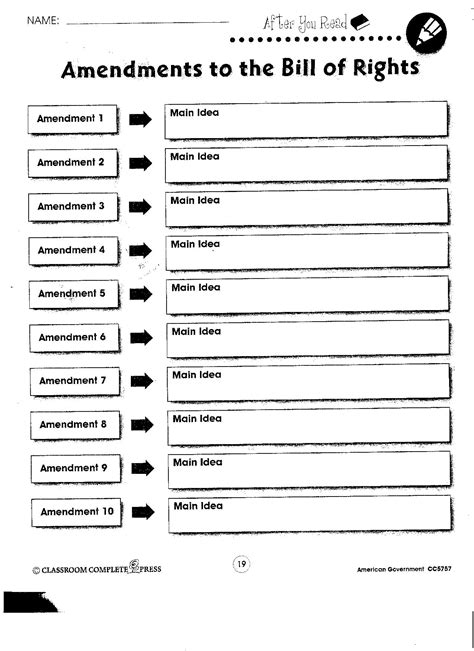 images  bill  rights amendments worksheet