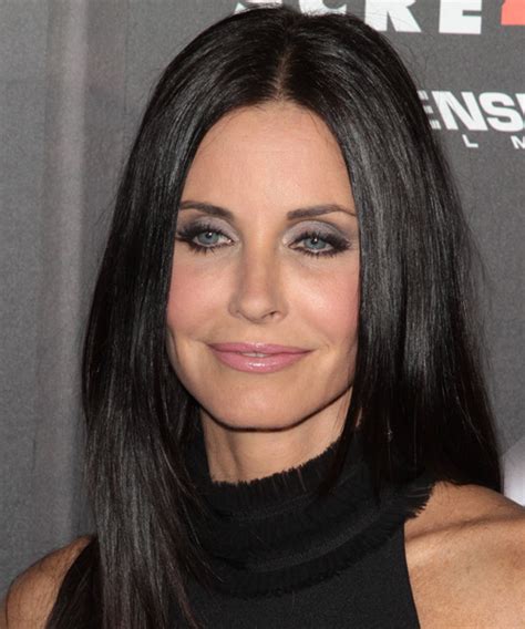 Courtney Cox Long Straight Casual Hairstyle