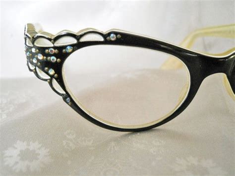 cats eye eyeglasses with rhinestones kruwns