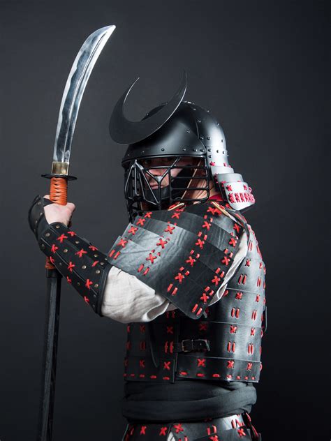 japanese samurai leather warrior armor  yoroy historical etsy