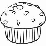 Coloring Muffins Muffin Template sketch template