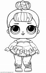 Lol Coloring Pages Doll Color Dolls Printable Print Getcolorings Colo Getdrawings sketch template