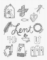 Lent Coloring Pages Wednesday Ash Printable Color Symbols Season Kids Holy Lenten Catholic Easter Children Religious Thursday Looks Week Activities sketch template