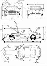 Mercedes Amg Sls Benz Blueprints Blueprint Car Clipart Coupe Clipground sketch template