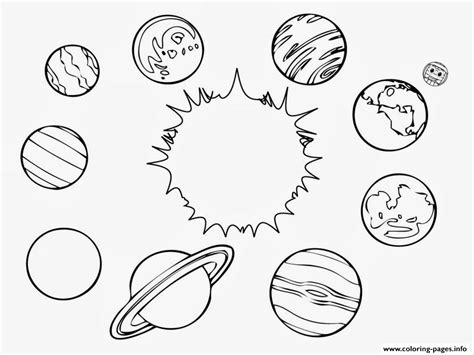 solar system planets coloring page printable