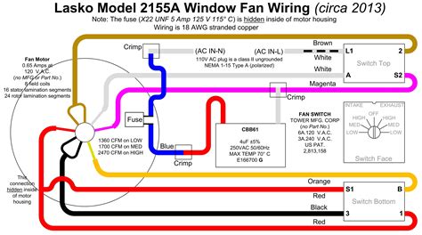 lasko fan wiring diagram