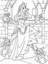 Sleeping Beauty Coloring Pages Printable Kids sketch template