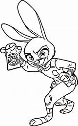 Judy Hopps Zootopia Coloring Pages sketch template