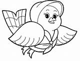 Coloring Animal Pages Kids Pigeon Pretty sketch template