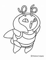 Pokemon Coloring Pages Type Advanced Bug Fly Volbeat Animated Popular Coloringhome Do sketch template