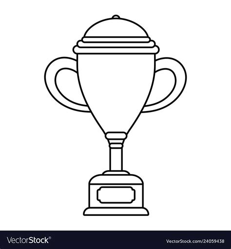 trophy cup award  wooden box royalty  vector image spon award wooden trophy cup