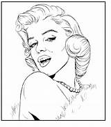 Marilyn sketch template
