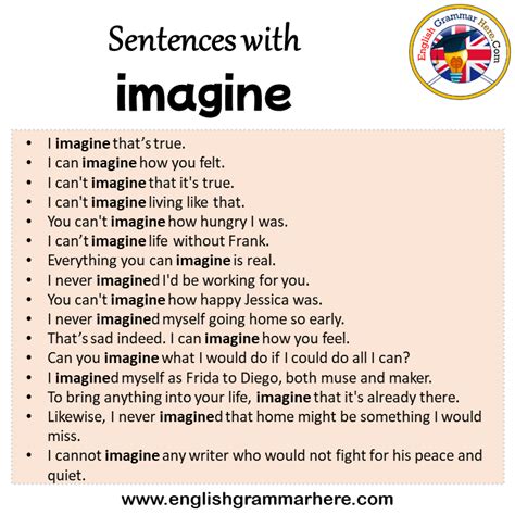 sentences  imagine imagine   sentence  english sentences