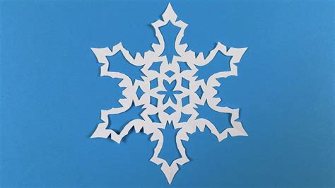 How To Make A Snowflake With Paper Paper Snowflake Tutorial Youtube